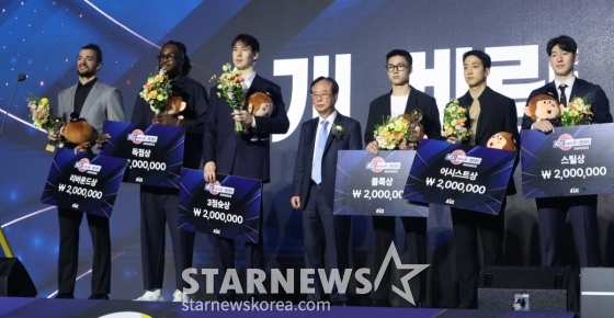 [포토] KBL 각 부문 영광의 수상자들