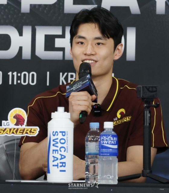 창원 LG 가드 유기상. /사진=김진경 대기자