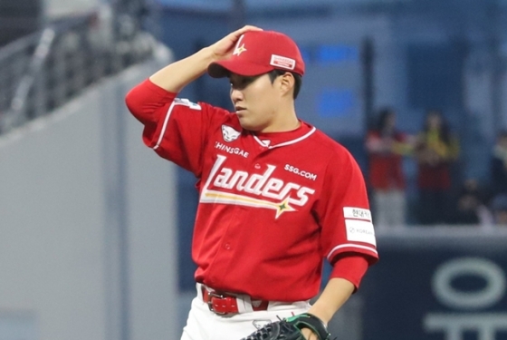 4이닝을 1실점으로 잘 던진 최민준. /사진=SSG 랜더스
