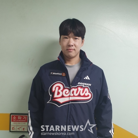 두산 조수행이 13일 잠실 LG전을 앞두고 스타뉴스와 인터뷰에 응하고 있다. /사진=김동윤 기자 