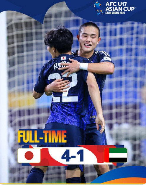 요시다 미나토(오른쪽). /사진=AFC 공식 SNS 갈무리
