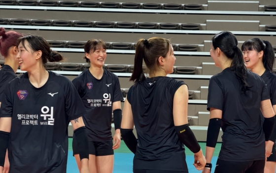 한국 여자배구대표팀 선수들. /사진=한국배구연맹(KOVO) 제공