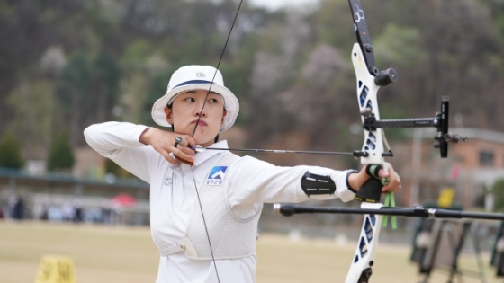 여자부 3위 안산. /사진=대한양궁협회 제공