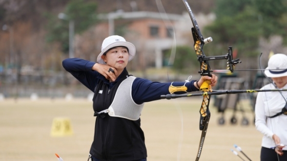 여자부 1위 임시현. /사진=대한양궁협회 제공