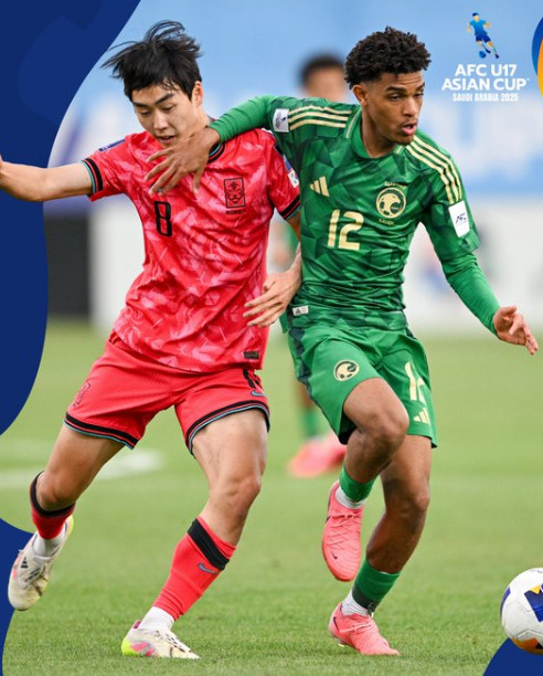 한국-사우디아라비아 경기 장면. /사진=AFC 공식 SNS 갈무리