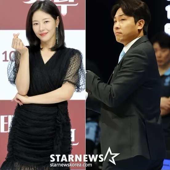 박하나 김태술 감독 /사진=스타뉴스