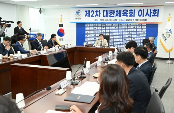  제2차 대한체육회 이사회 모습. /사진=대한체육회 제공