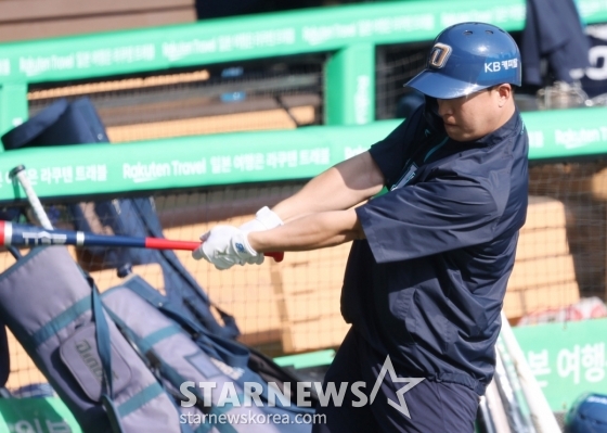 [포토] 손아섭 '기다려라 전민재'