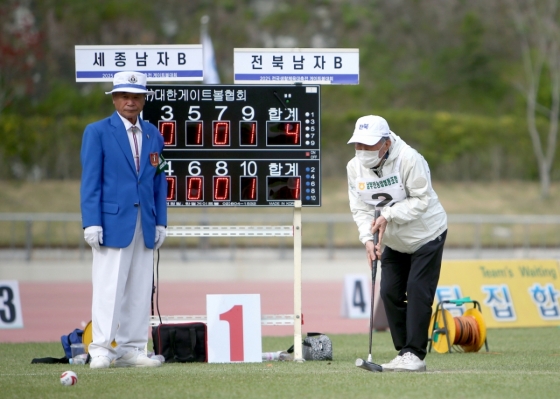 전국생활체육대축전 게이트볼 경기 모습. /사진=대한체육회 제공 