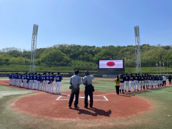 전국생활체육대축전 야구대회 한일 교류전. /사진=대한야구소프트볼협회 제공