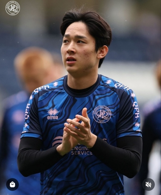 QPR 공격수 양민혁. /사진=QPR 공식 SNS 갈무리