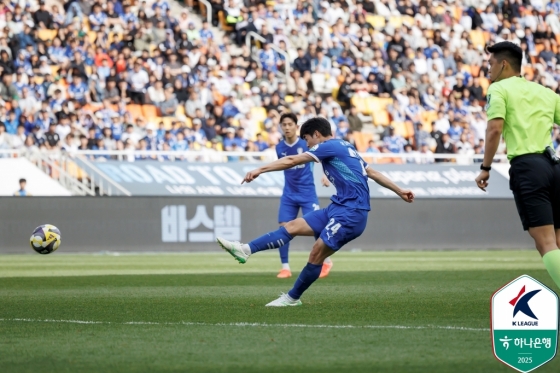 이규성의 결승골 순간. /사진=한국프로축구연맹 제공