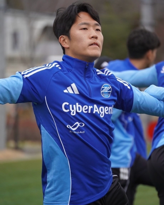 나상호. /사진=마치다 젤비아 공식 SNS