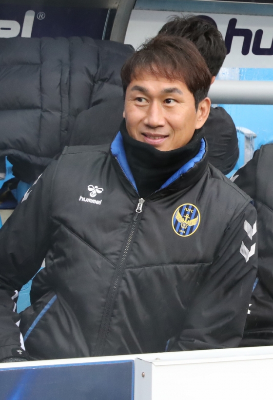 故 유상철의 인천 유나이티드 감독 시절의 모습. /사진=뉴시스