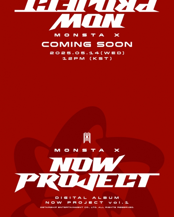 'D-8' 몬스타엑스, 데뷔 10주년 당일 디지털 앨범 'NOW PROJECT vol.1' 발매