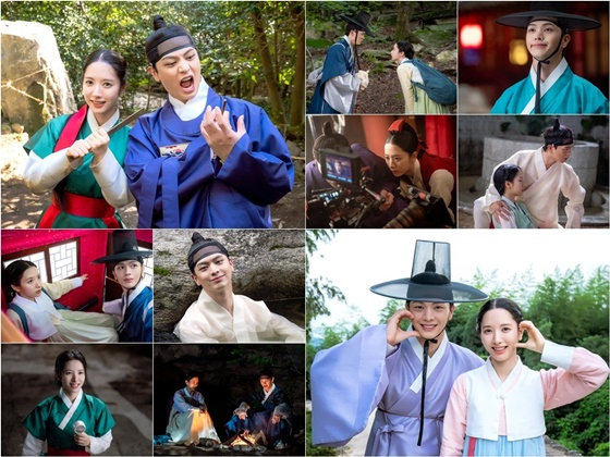 실제 오랜 친구..육성재♥김지연, 커플 볼하트 포즈 [귀궁]