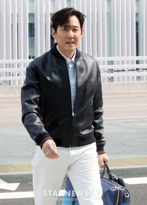 이정재 '잘 다녀올게요'[★포토]