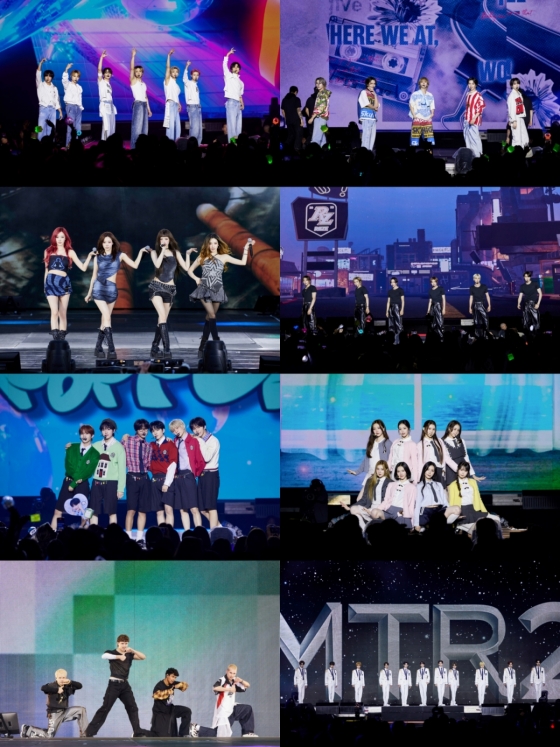 SMTOWN LIVE 2025 멕시코시티, LA 공연 무대 이미지 02 (좌측 상단부터 NCT DREAM, WayV, 에스파, 라이즈, NCT WISH, 하츠투하츠, 디어앨리스, SMTR25)/사진제공=에스엠엔터테인먼트