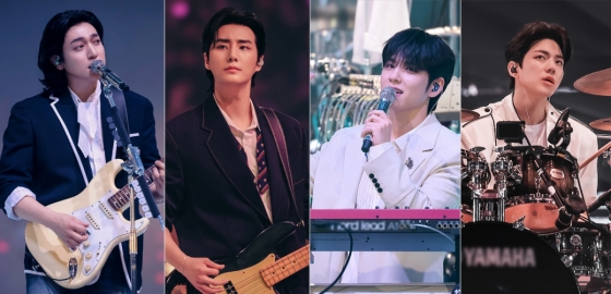 데이식스 성진, 영케이, 원필, 도운 /사진=JYP엔터테인먼트