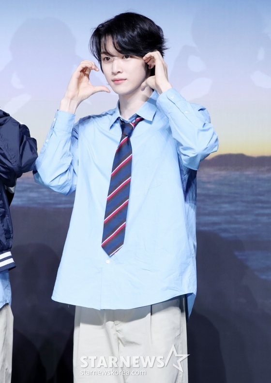 성찬, 볼하트로 심장 저격[★포토]