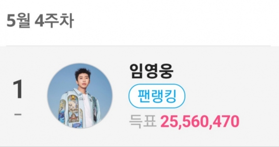 임영웅, 팬앤스타 솔로랭킹 125주 연속 1위