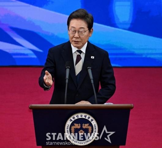 이재명 대통령, 취임 선서 "K팝 등 문화산업 더 키우겠다" [스타이슈]