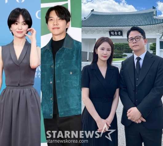 "대한민국만세!"..송혜교·이승기·김준호♥김지민, 광복절 개념 ★들