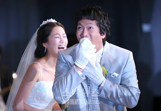 2005년 7월 3일 결혼식 당시의 박준형과 김지혜. ⓒ머니투데이 스타뉴스