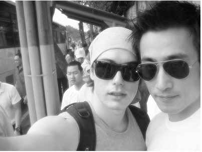 리키 김과 차인표 ⓒ차인표 미니홈피