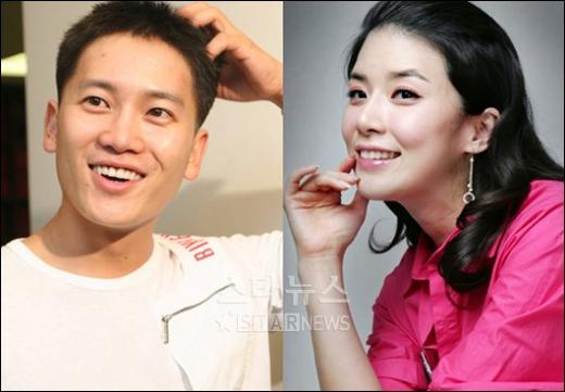 열애설에 휩싸인 지성(왼쪽)과 이보영 ⓒ머니투데이 스타뉴스