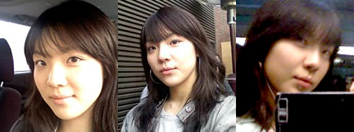 ↑김지은 선수의 미니홈피에 공개된 사진