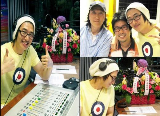 ↑라디오 진행 중인 손호영과 '나무자전거'(오른쪽 위) 사진출처=SBS 'MC몽의 동고동락' 홈페이지