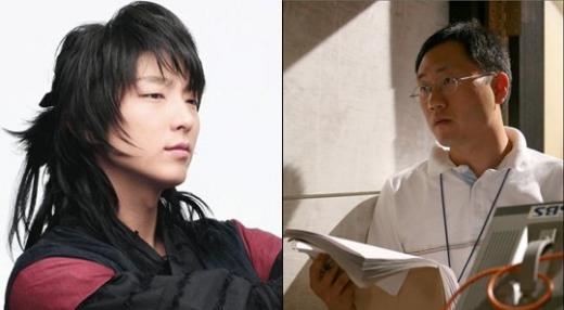 SBS '일지매' 주인공 이준기(왼쪽)와 연출을 맡은 이용석PD. 사진제공=SBS