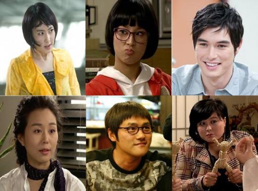 '온에어'의 빛나는 조연들. 한예원,강주형,리키김,홍지민,이원,유서진(왼쪽 상단부터 시계방향)