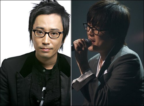 뮤지션 정재형(왼쪽)과 김동률 