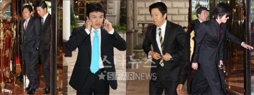 장혁의 결혼식에 참석한 배우들 ⓒ홍봉진 기자