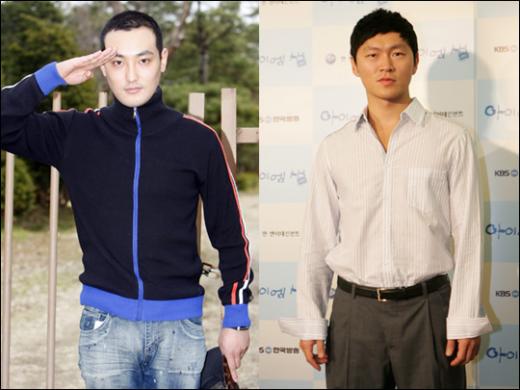 ↑강타(왼쪽)와 양동근
