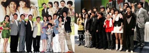 KBS 2TV '돌아온 뚝배기'와(좌) MBC '코끼리'(우)