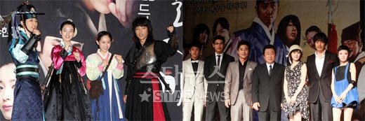 SBS '일지매'와(좌) KBS 2TV '최강칠우'(우)