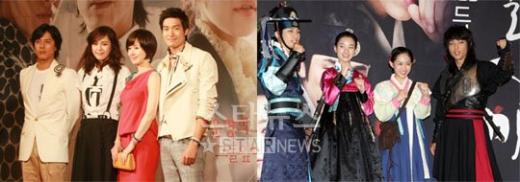 KBS 2TV '태양의 여자'와 SBS '일지매'