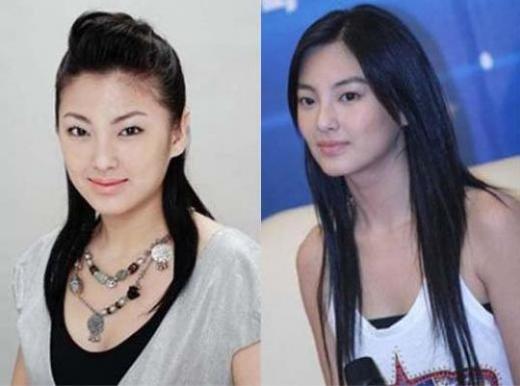 ↑네티즌들이 사진을 올려 비교한 짱위치의 성형 전(사진 왼쪽)과 후의 모습