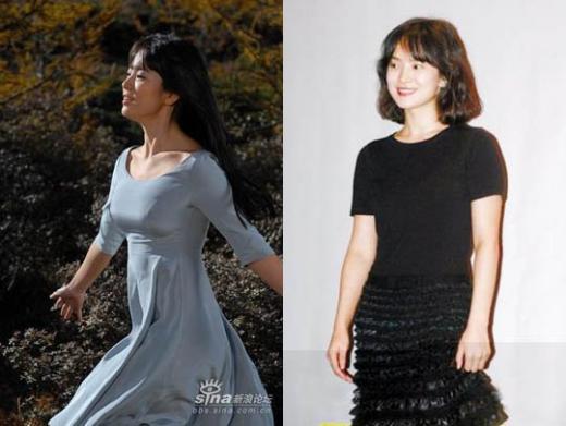 ↑송혜교 샴푸 광고 한 장면(왼쪽), 계약식 모습(오른쪽)