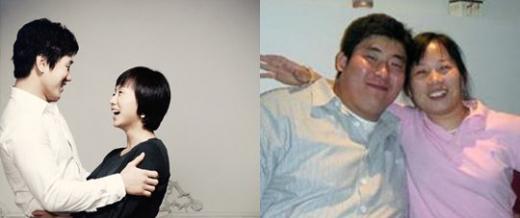↑이원희-김미현 커플(왼쪽)과 전상균-오숙경 커플(오른쪽)