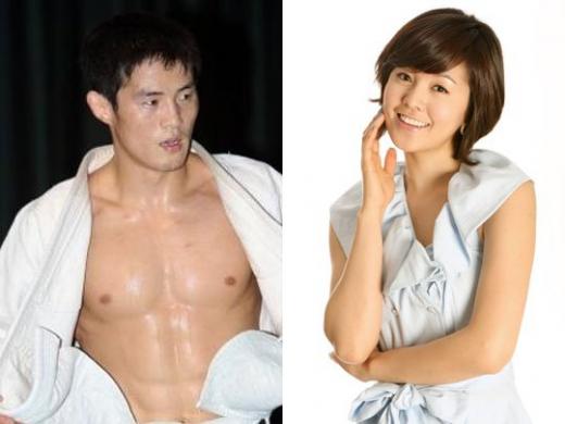 ↑최민호와 김성은 <최민호 사진출처=최민호 미니홈피><br /><br />
