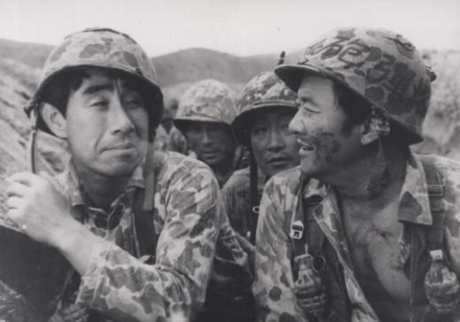 ↑\'신화를 남긴 해병\'(1965)의 고 허장강(왼쪽).