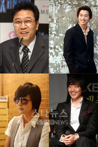 ↑이수만,김재원,에릭,신혜성(왼쪽 위부터 시계방향으로)