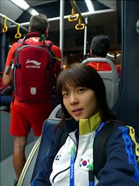 ↑김지은이 미니홈피에 공개한 사진