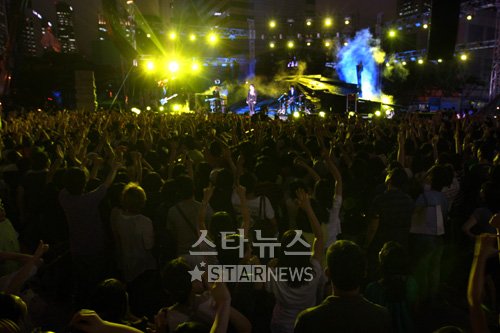 8월1일 서울 코엑스 서태지 게릴라 콘서트 현장 ⓒ홍봉진 기자 honggga@