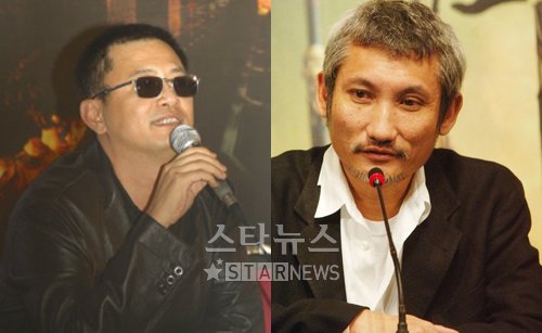왼쪽부터 왕가위 감독, 서극 감독 