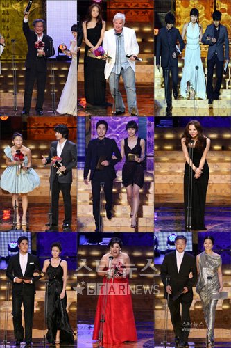 'SDF 2008' 수상자와 시상자 ⓒ머니투데이 스타뉴스